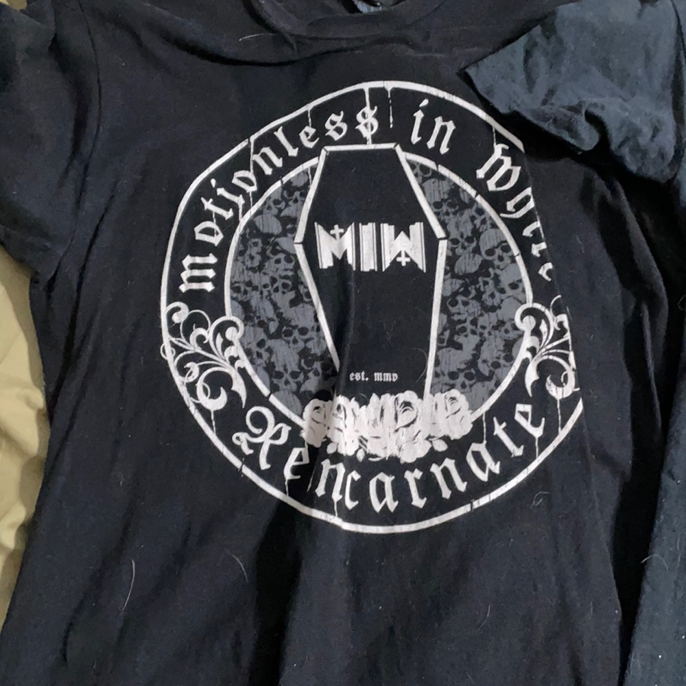 Three band shirts size L.